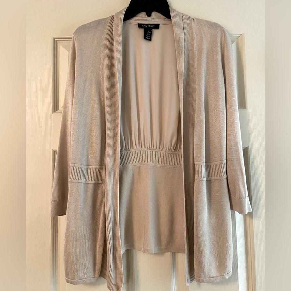 White Housese Black Market Open Cardigan/cover up